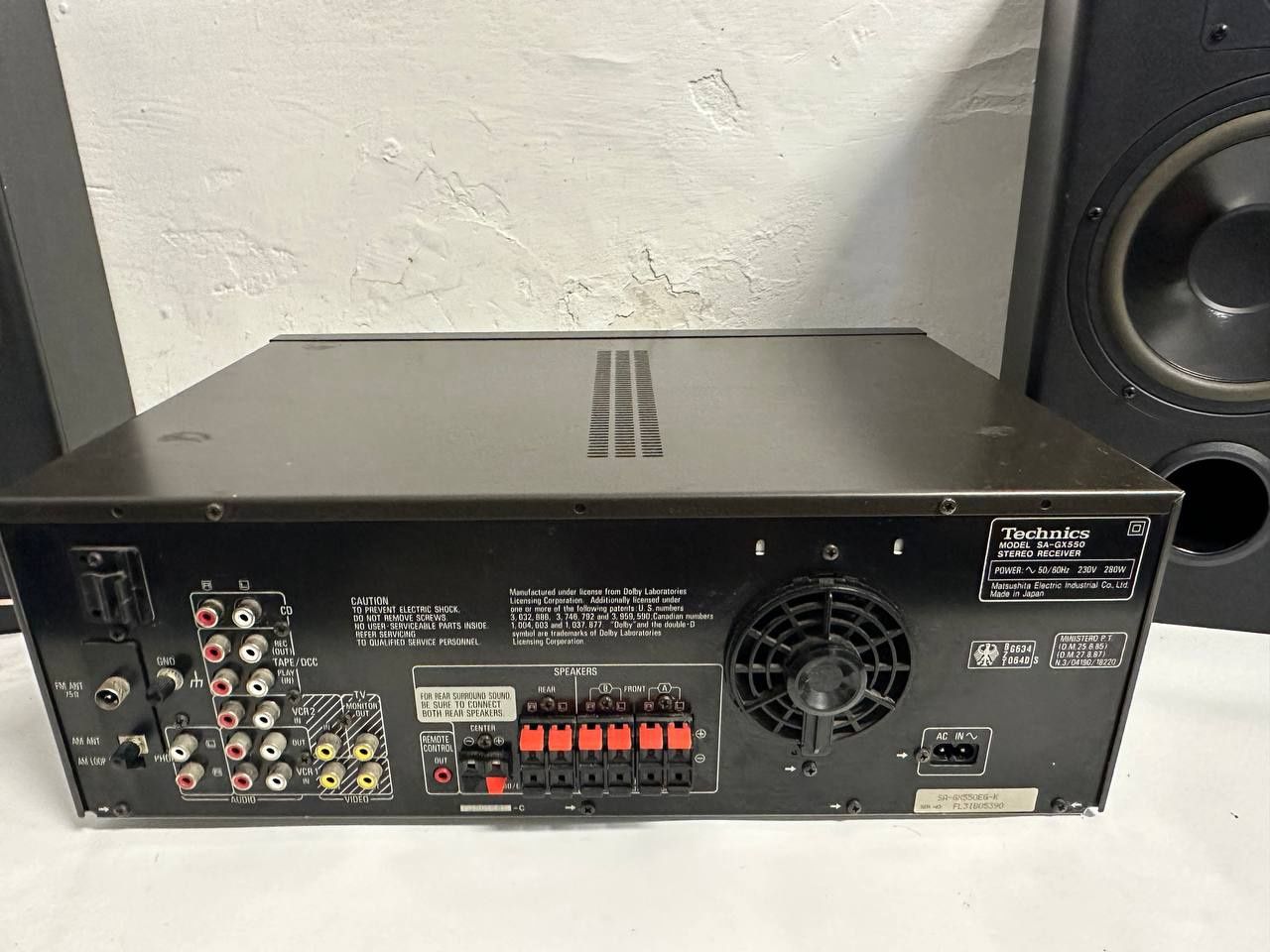Amplituner/wzmacniacz Technics SA-GX 550, 2*100, Japan