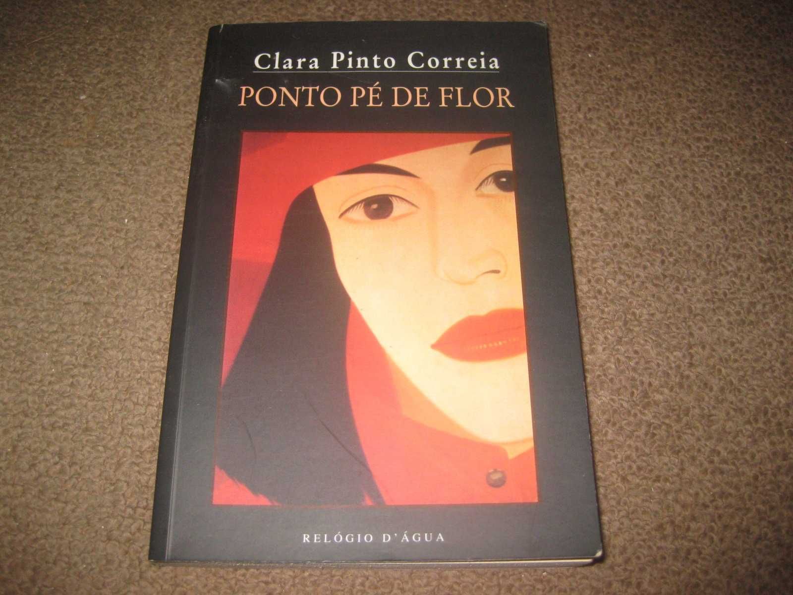 Livro "Ponto Pé de Flor" de Clara Pinto Correia