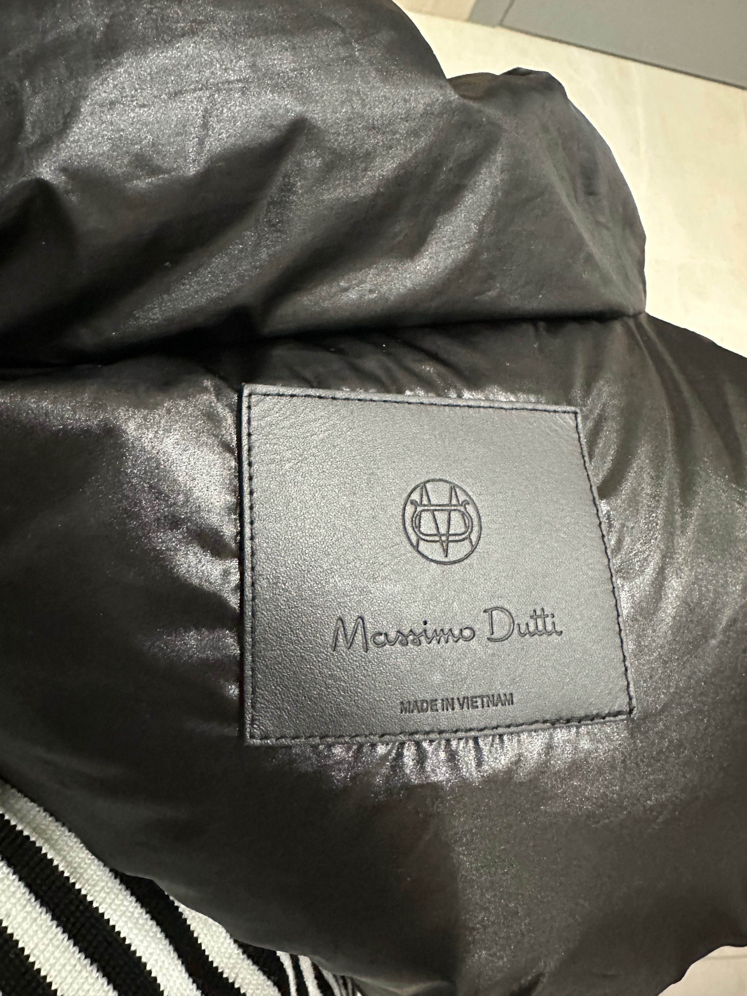 Черная базовая куртка демисезонная Massimo dutti Массимо пуховик