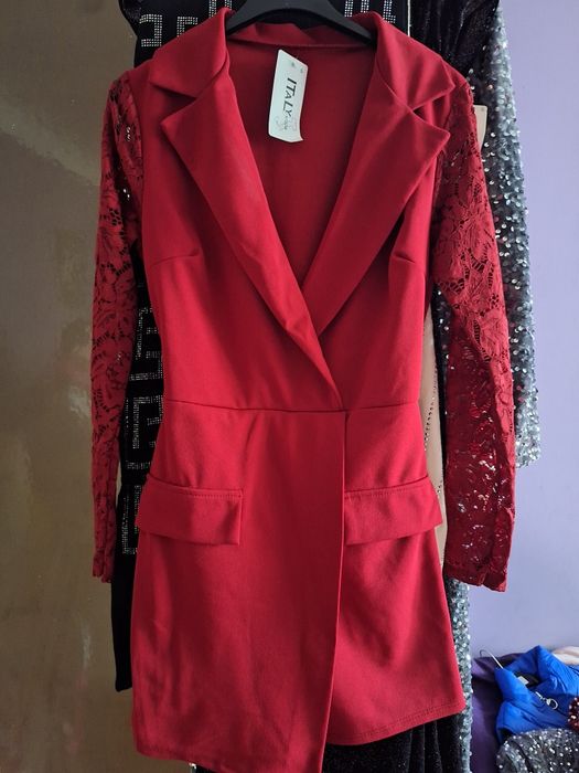 Nowy uni kombinezon bordo