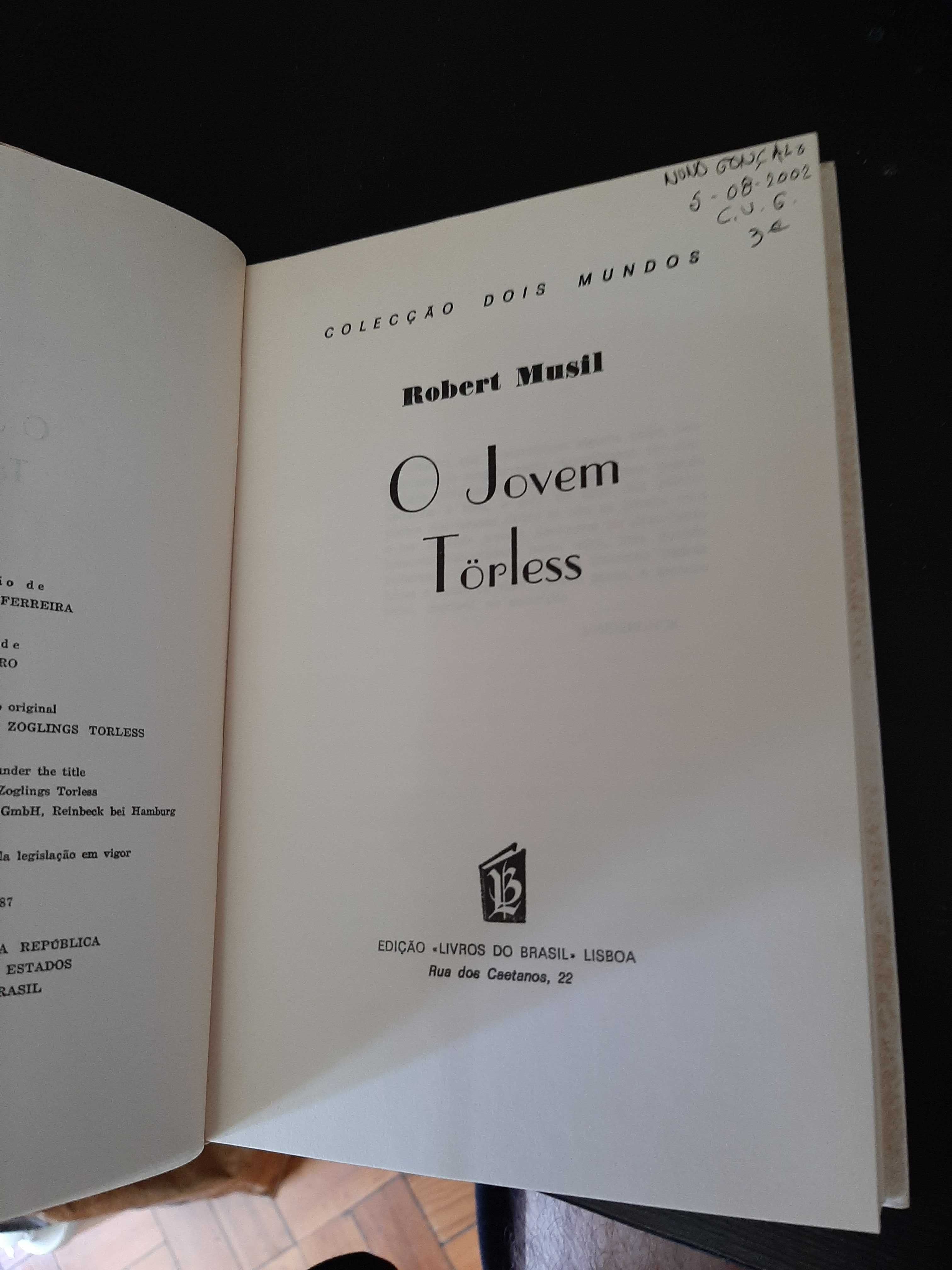Robert Musil – O Jovem Törless