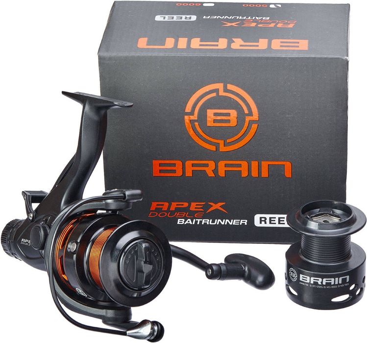 Катушка рибальська фідерна  Brain Apex Double Baitrunner 4000 6+1bb
