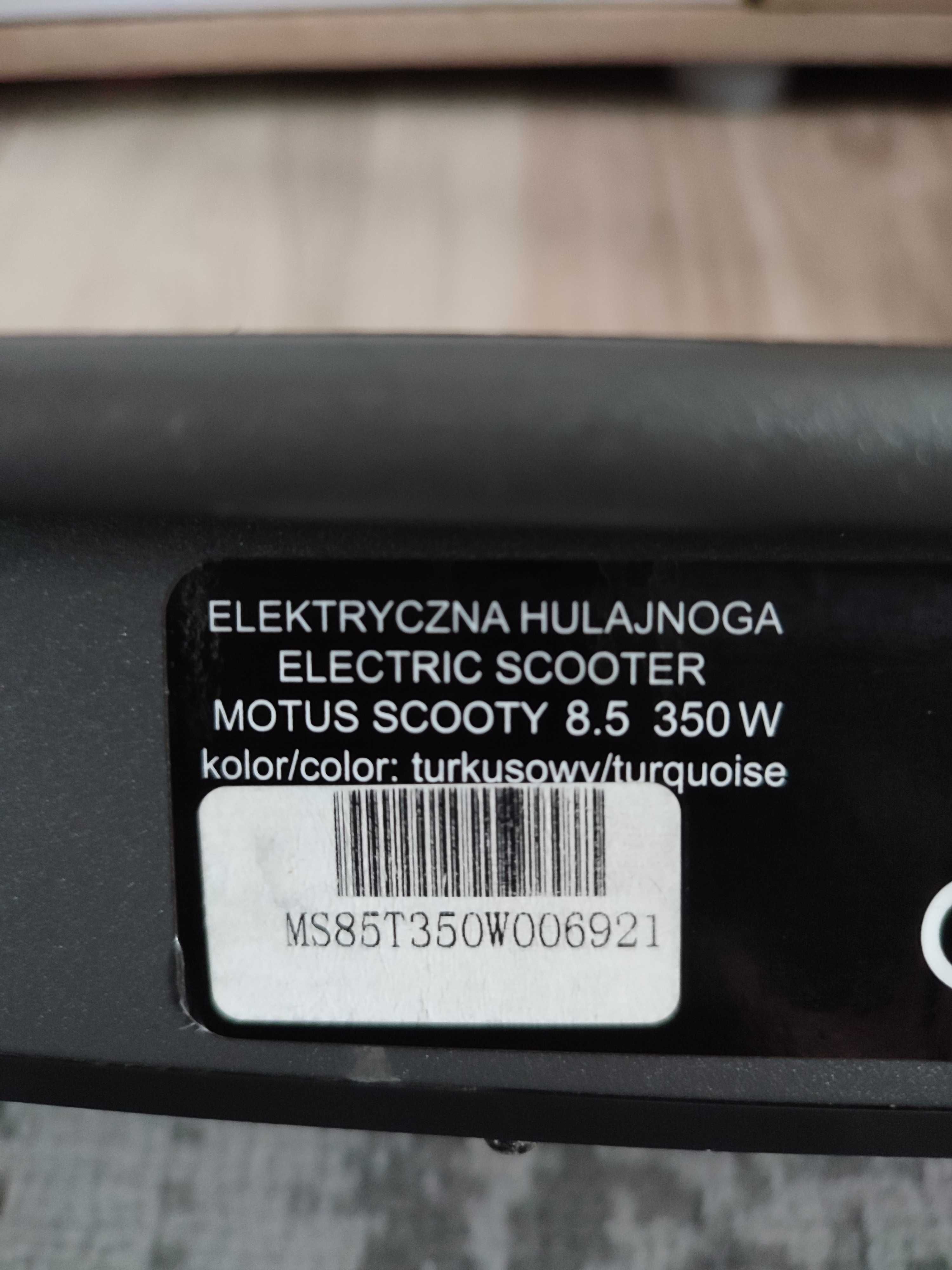 Hulajnoga elektrycza Motus Scooty 8.5 350W Bateria 7.8Ah 25km OKAZJA