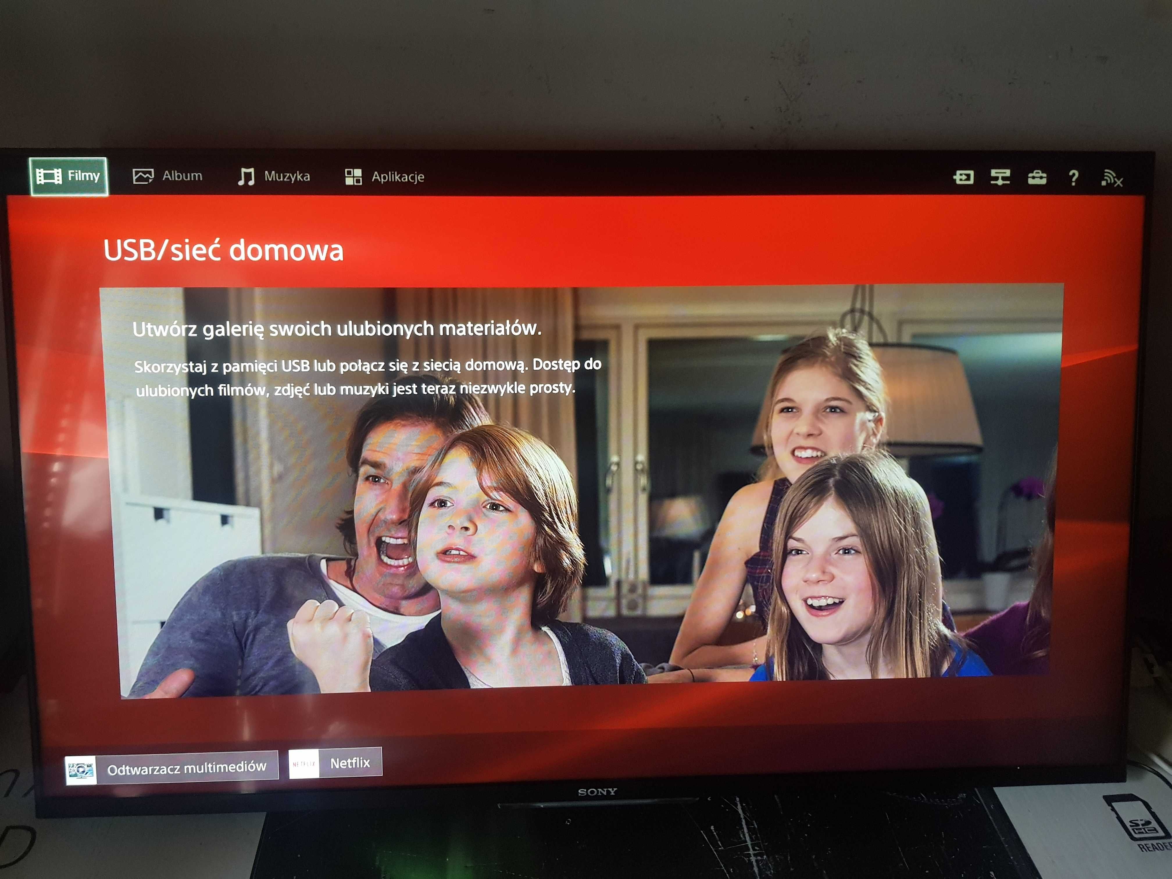Telewizor SONY KDL-50W805B /Smart TV /WI FI /4x HDMI/ 2x Usb
