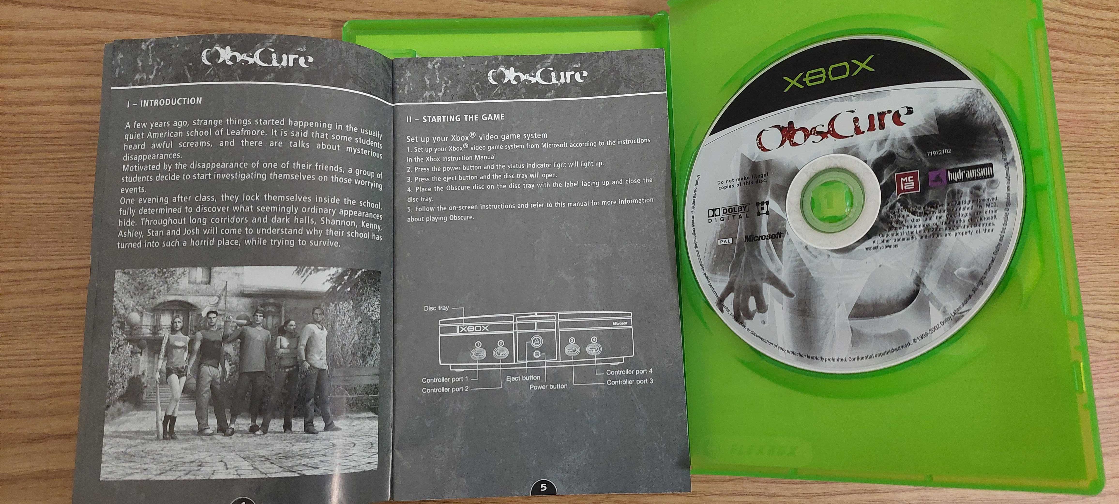 Jogo Obscure para XBOX original