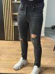 Jeansy Zara męskie z dziurami efekt farby slim fit skinny fi