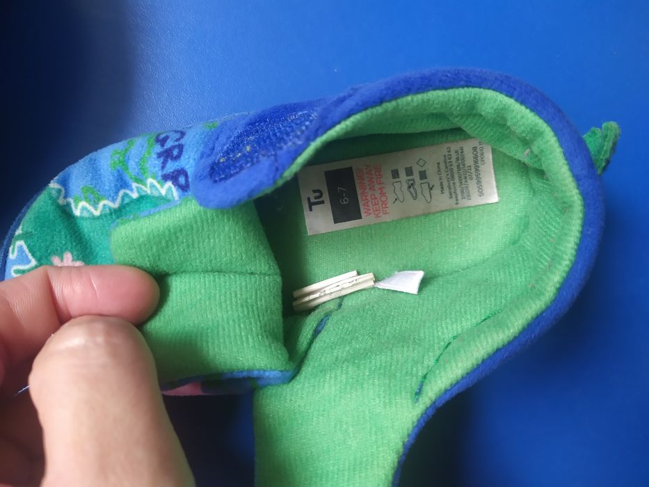 Тапочки дитячі,теплі тапочки,тапки в садок,тапки для дому 6/7р(22-23))