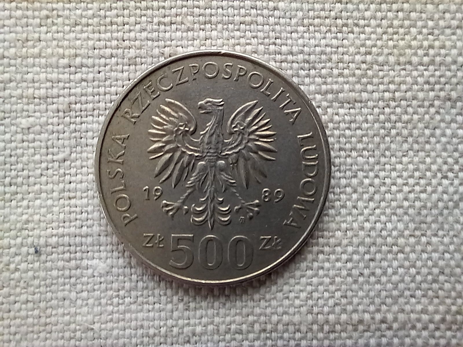 Moneta 500zł z 1989r