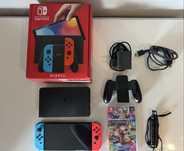 Nintendo Switch Oled + Mario Kart 8 Deluxe + Cartão Micro sd 256GB