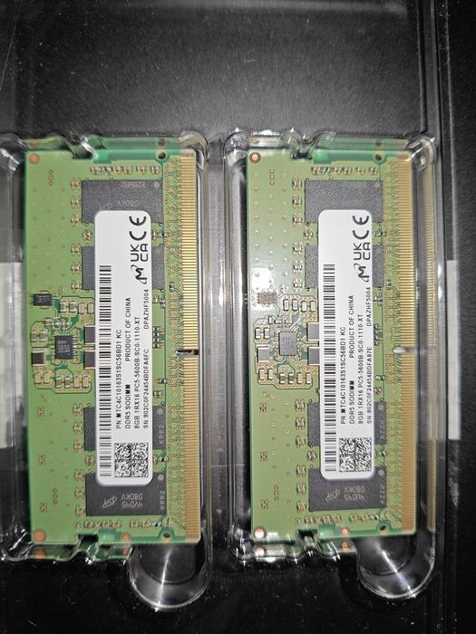 SoDIMM DDR5 16GB 5600mhz (2x8GB) Micron