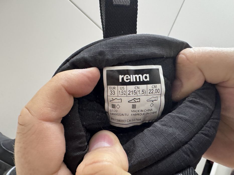 śniegowce, buty zimowe REIMA r.33 jak nowe