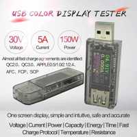 USB-тестер: 30v/150w, определение протоколов быстрой зарядки