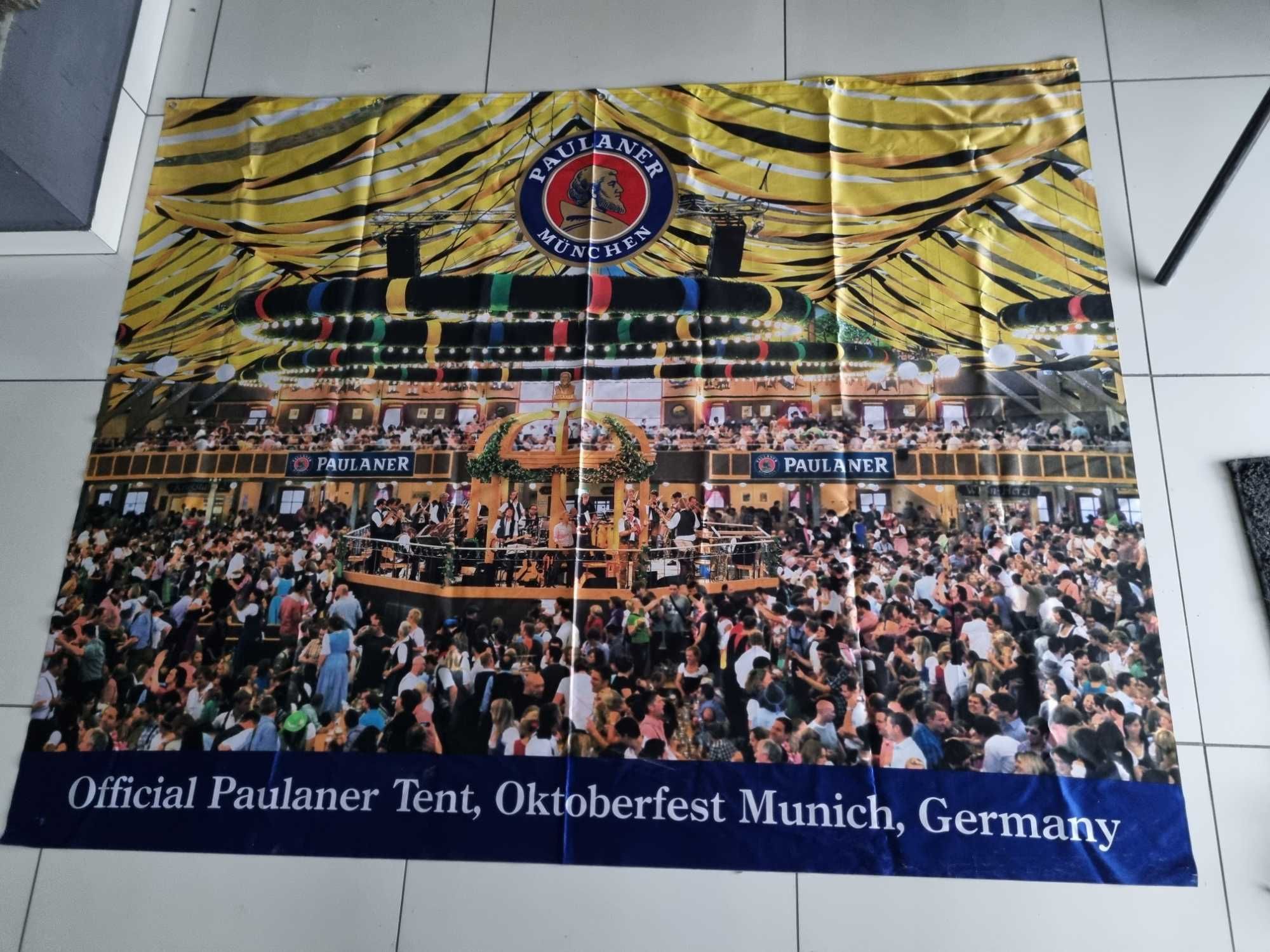 Paulaner  octoberfest munich baner flaga