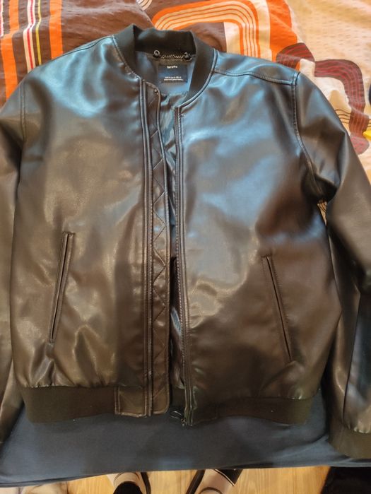 Okazja! Kurta skórzana XL bomberka  Bershka stan b.dobry