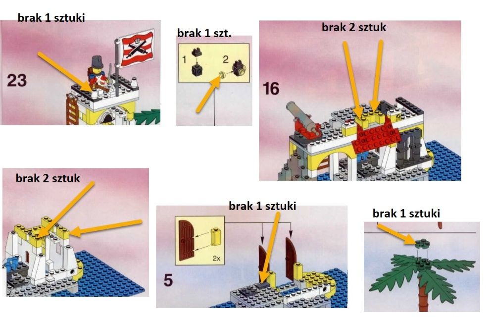 Klocki Lego System 6263 Pirates Bastion Imperial Outpost