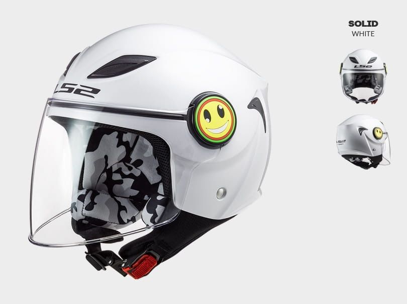 Kask LS2 Funny Junior White Biały OF602 dla dzieci