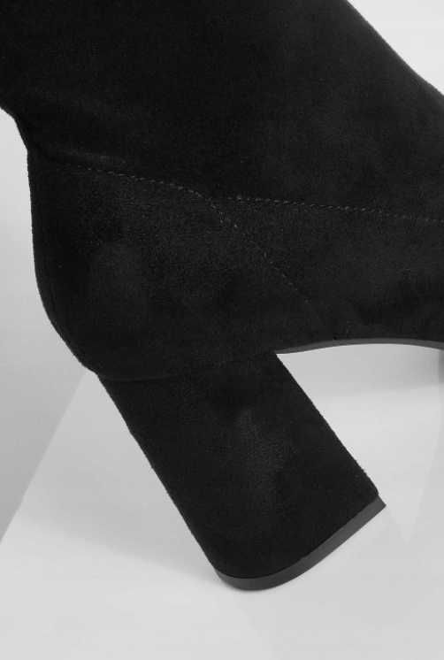 Nowe czarne botki skarpeta Boohoo r. 41