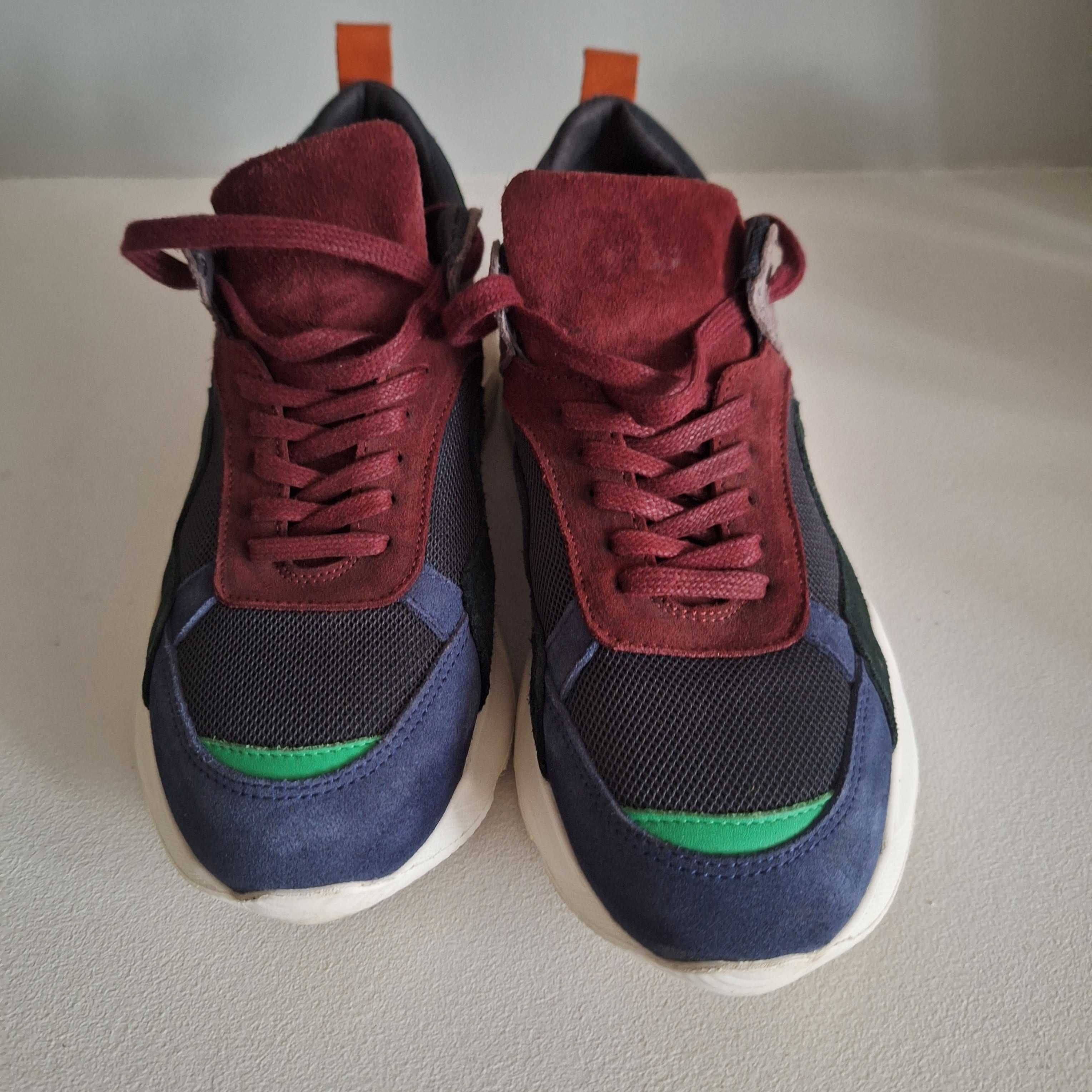 Buty męskie skórzane sneakersy Vistula rozm. 40