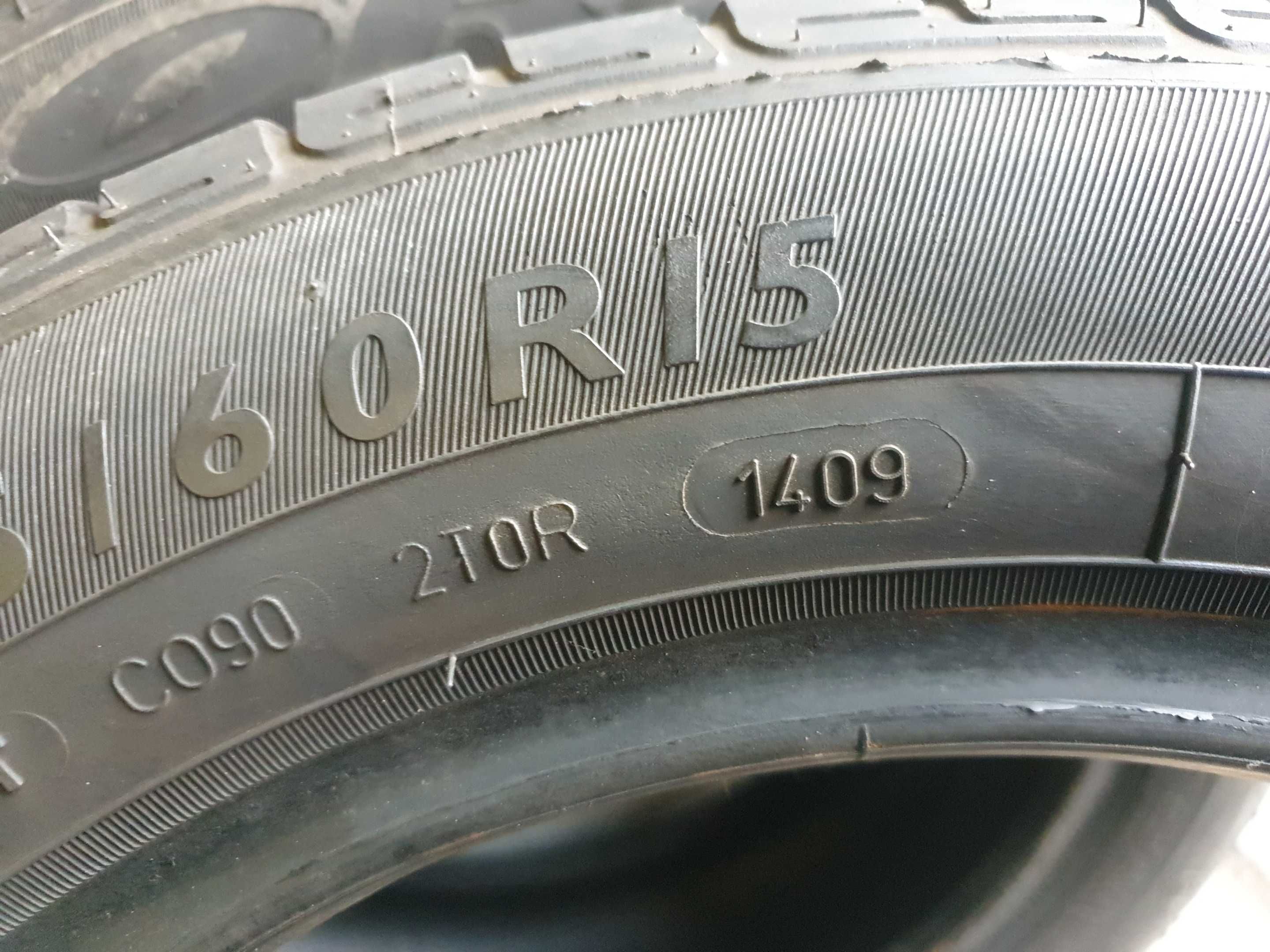 185/60r15 dunlop opony letnie uzywane 6mm