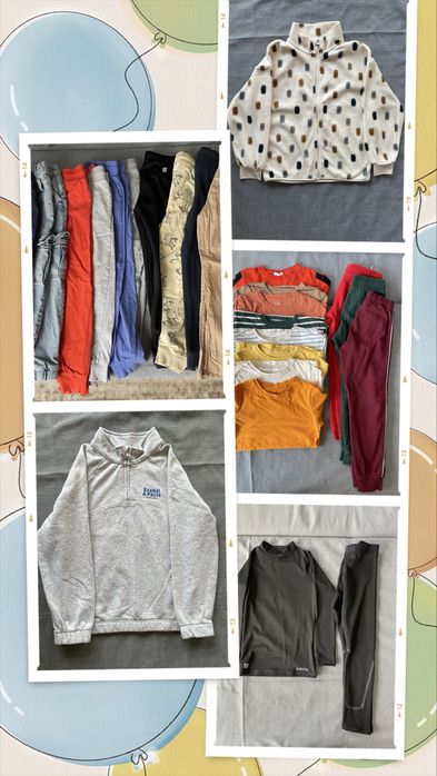 Paka ubrań, rozmiar 128