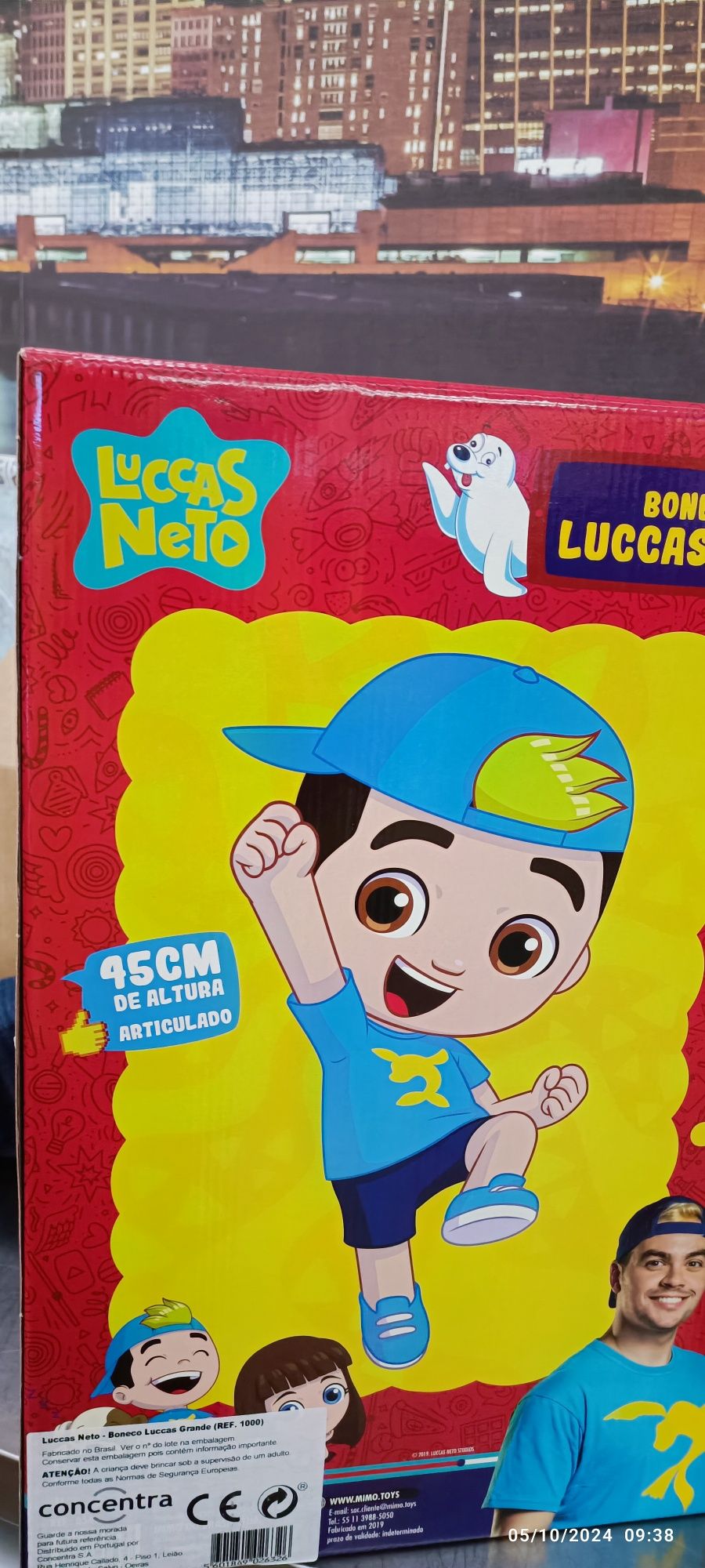 Boneco Luccas Neto 45 cm Oficial