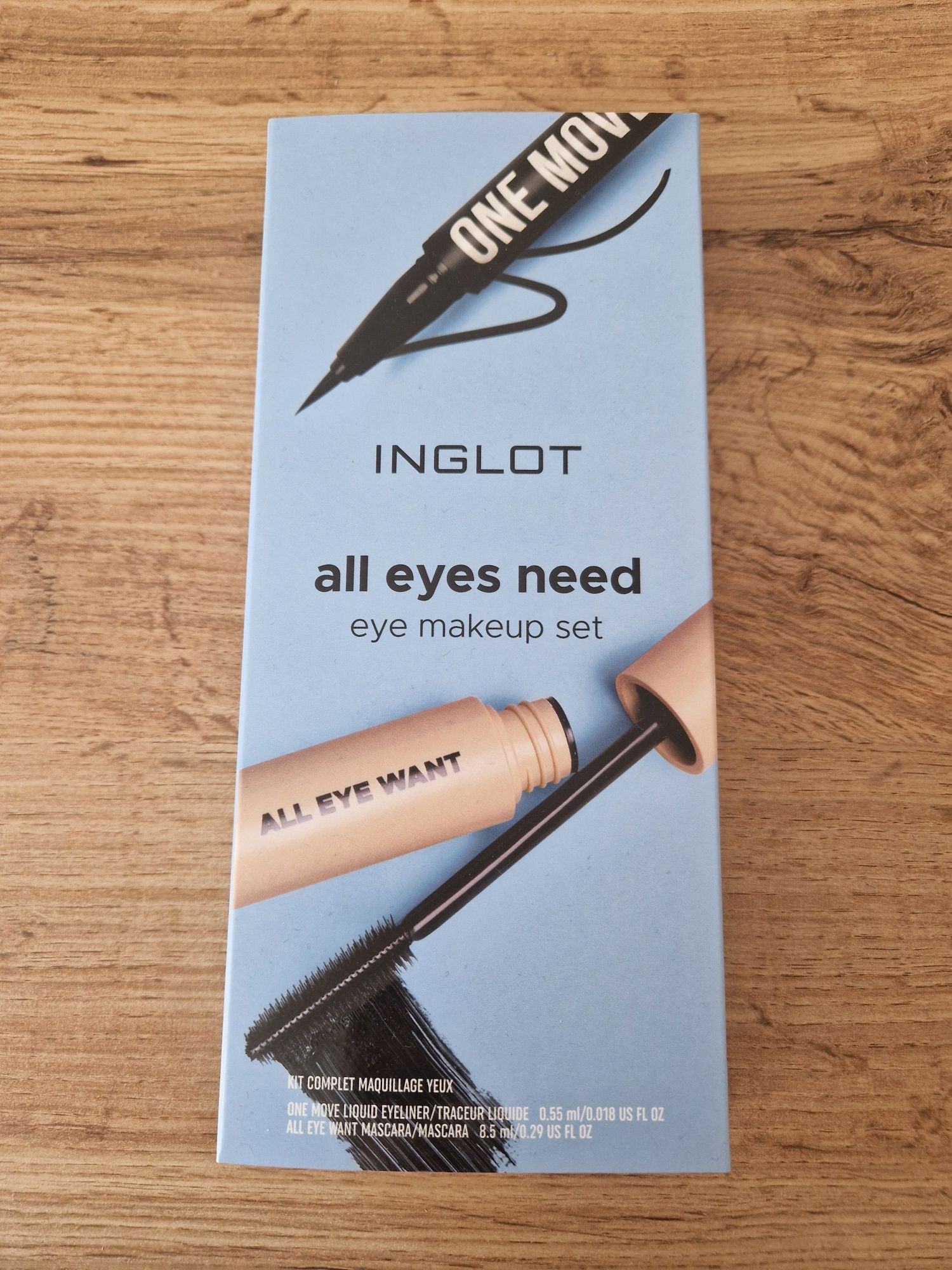 Zestaw Inglot do oczu tusz + eyeliner