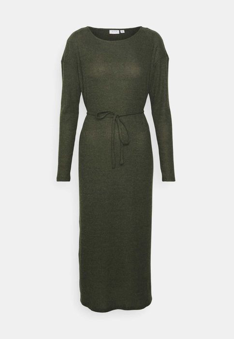 Sukienka dzianinowa Villa MIDI dres XXL 44 zielona, Khaki