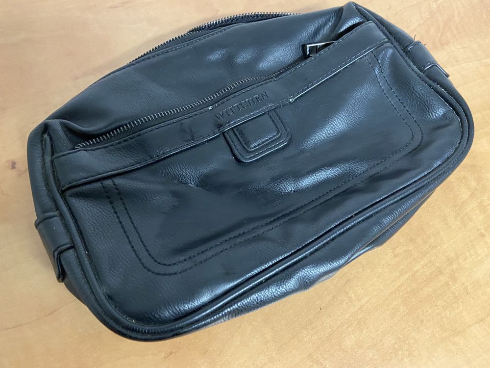 Wittchen Torebka męska kosmetyczka skórzana 30x20cm