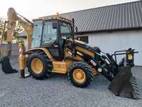 Caterpillar 428D/NOWE OPONY/3 ŁYŻKI/Ładny Stan  Koparkoładowarka/Cat/428C/JCB 3cx