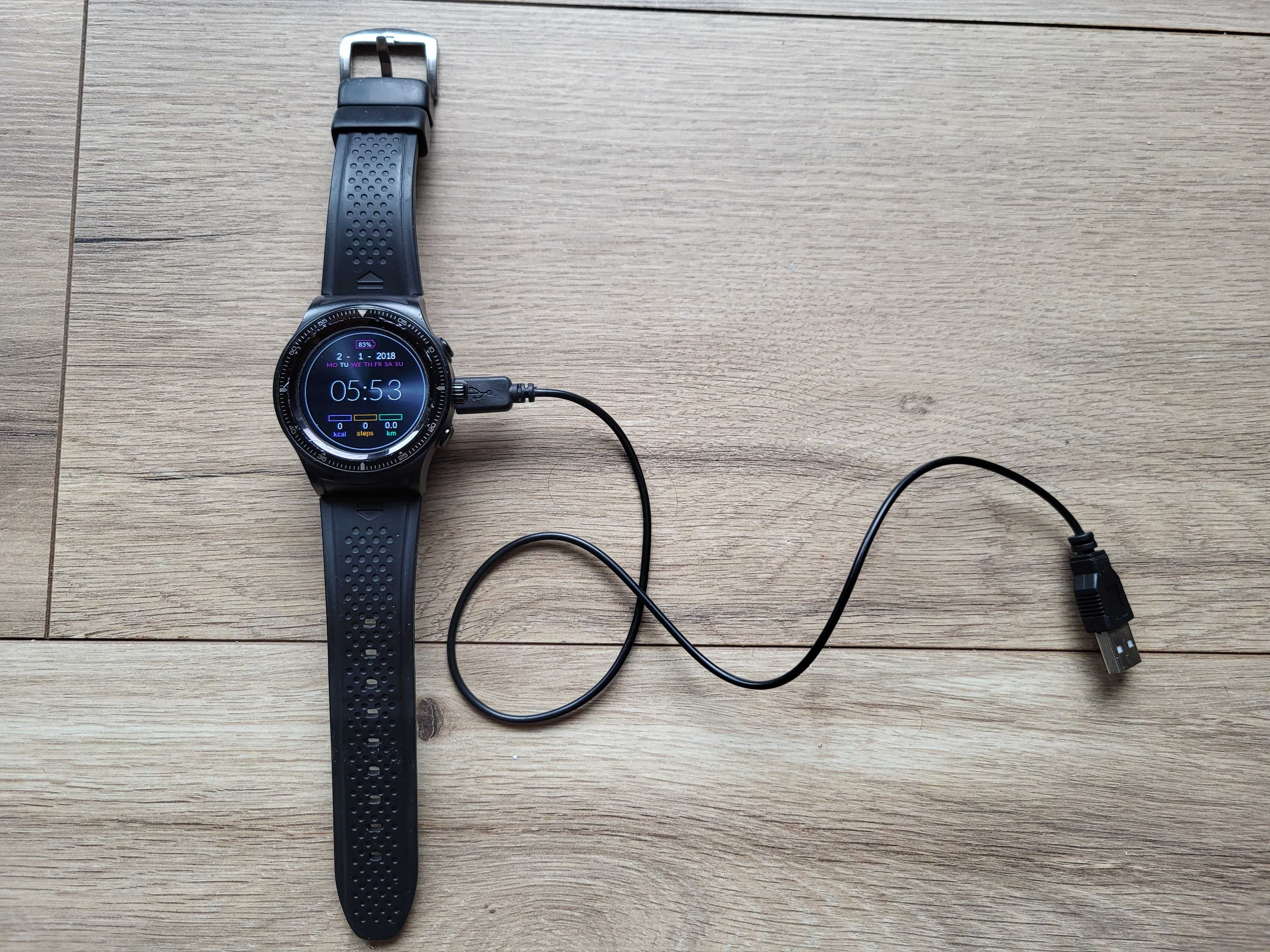 Smart Watch FOREVER SW-500 GPS - czarny - z ładowarką