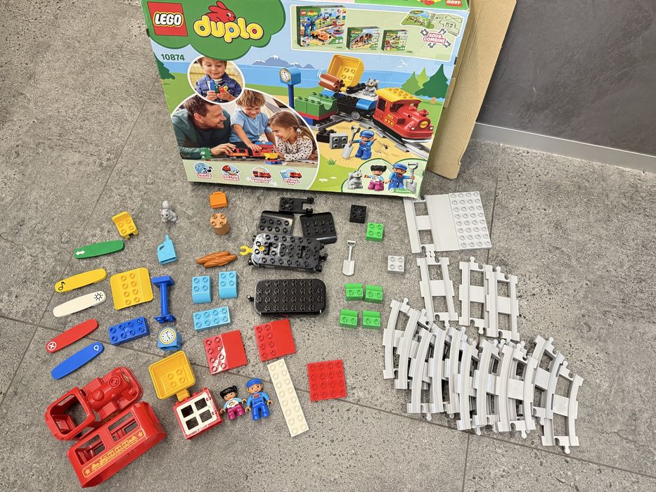 Конструктор LEGO DUPLO Паровоз, Залізничний міст, 10874, 10872, 10426