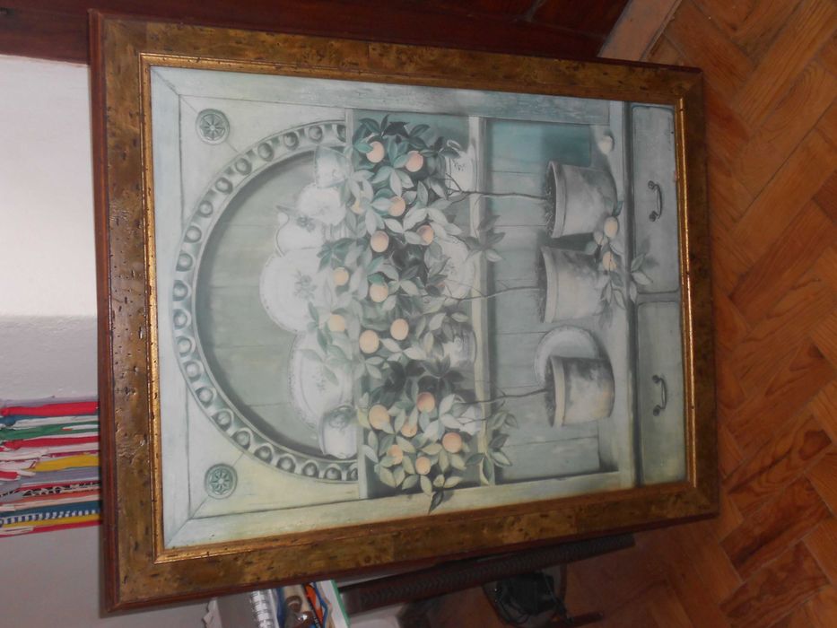 Moldura quadro antiga vintage grande