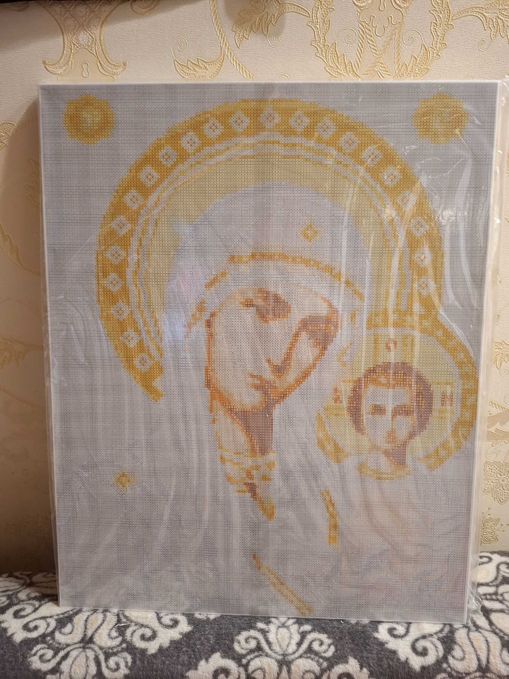 Алмазна мозаїка/вишивка ікона "Божа матір" 40*50см