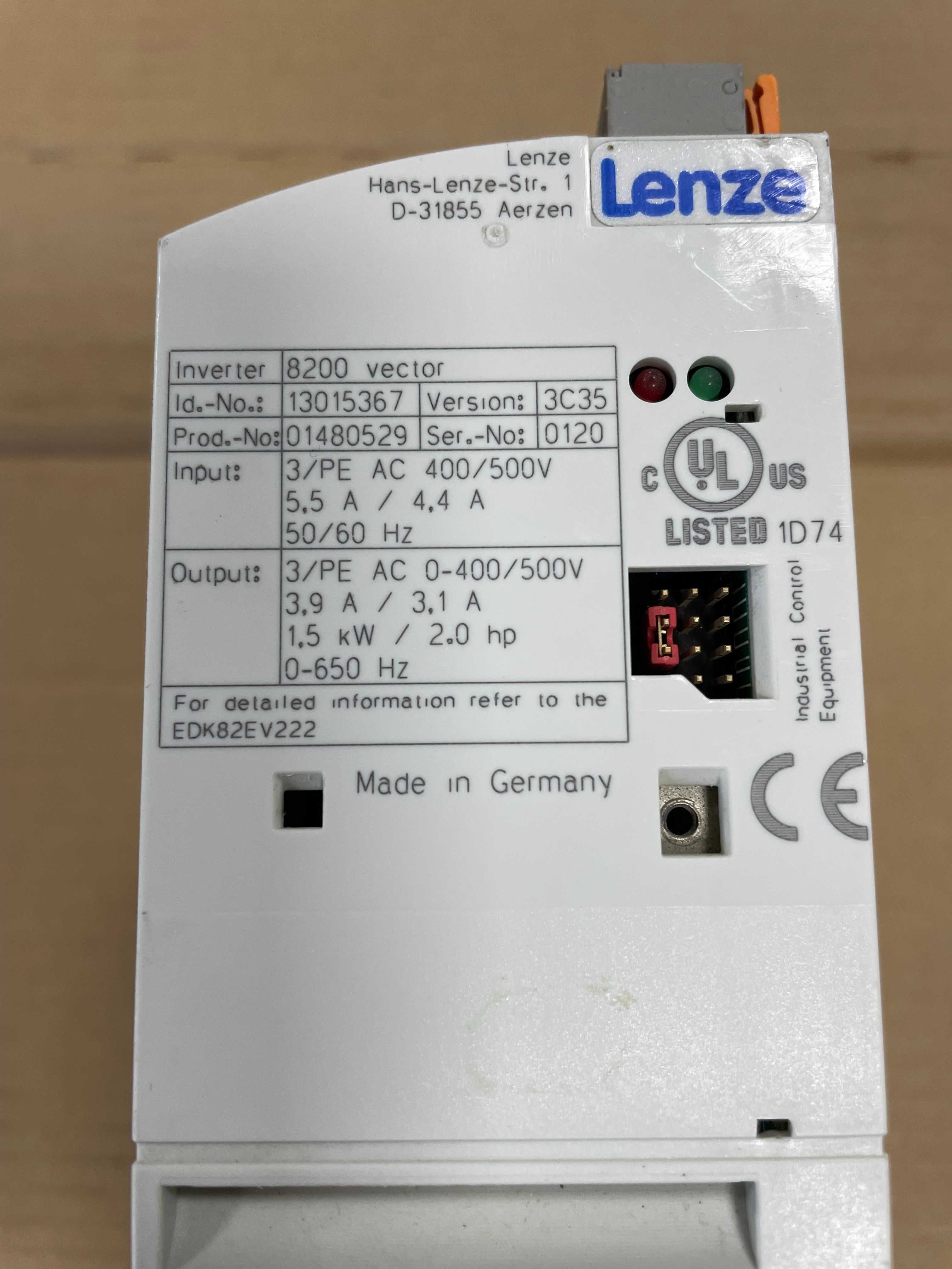 Falownik Lenze 8200 Vector E82EV152K4C