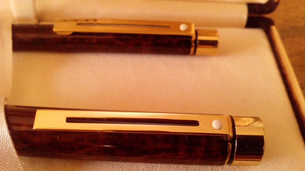 Sheaffer Caneta + Lapiseira Targa Brown 14K USA