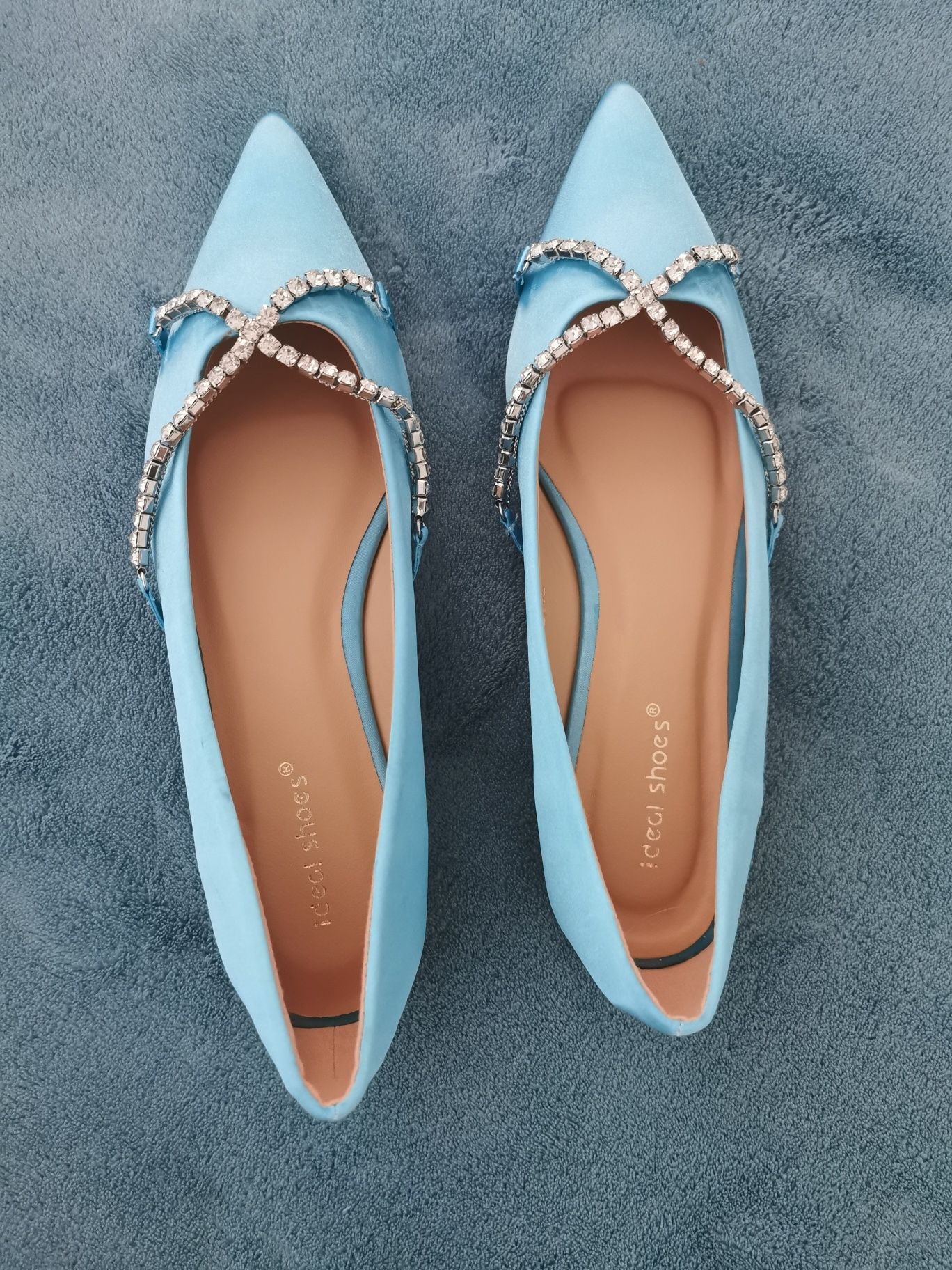Sapatos Azul Novos