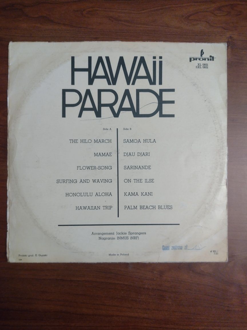 Hawaii Parade nagranie INMUS