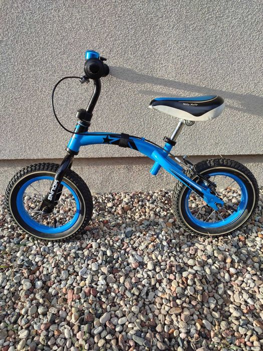 Niebieski rowerek biegowy Milly Mally Young 3-6 lat