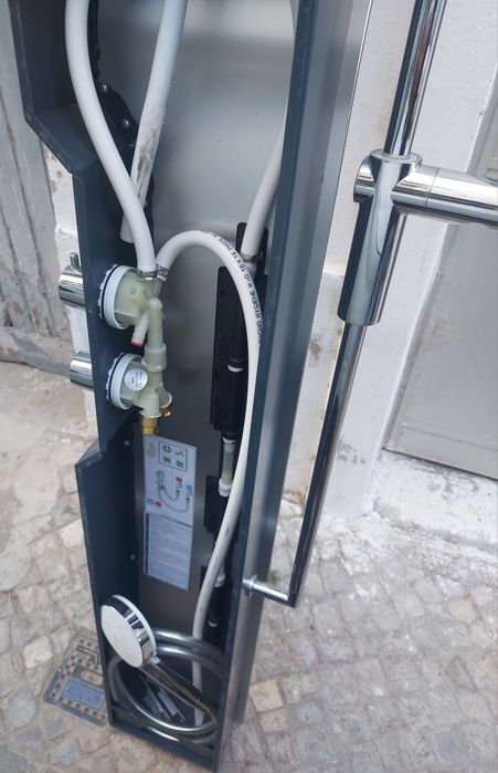 Coluna de duche em madeira tudo completo e novo