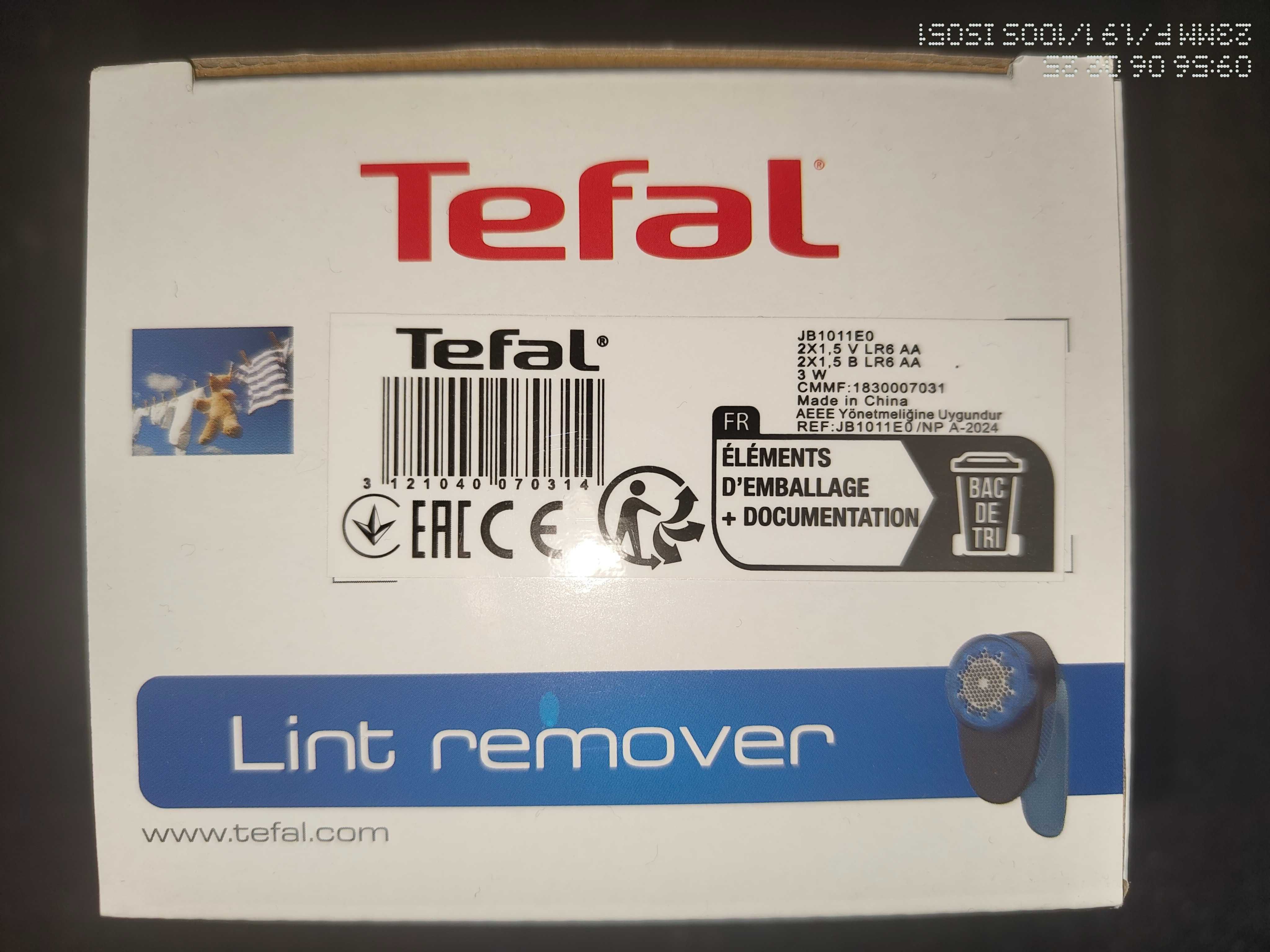 Nowa Golarka Tefal JB1011 Bezprzewodowa Do Ubrań Niebieska - Wyprzedaż
