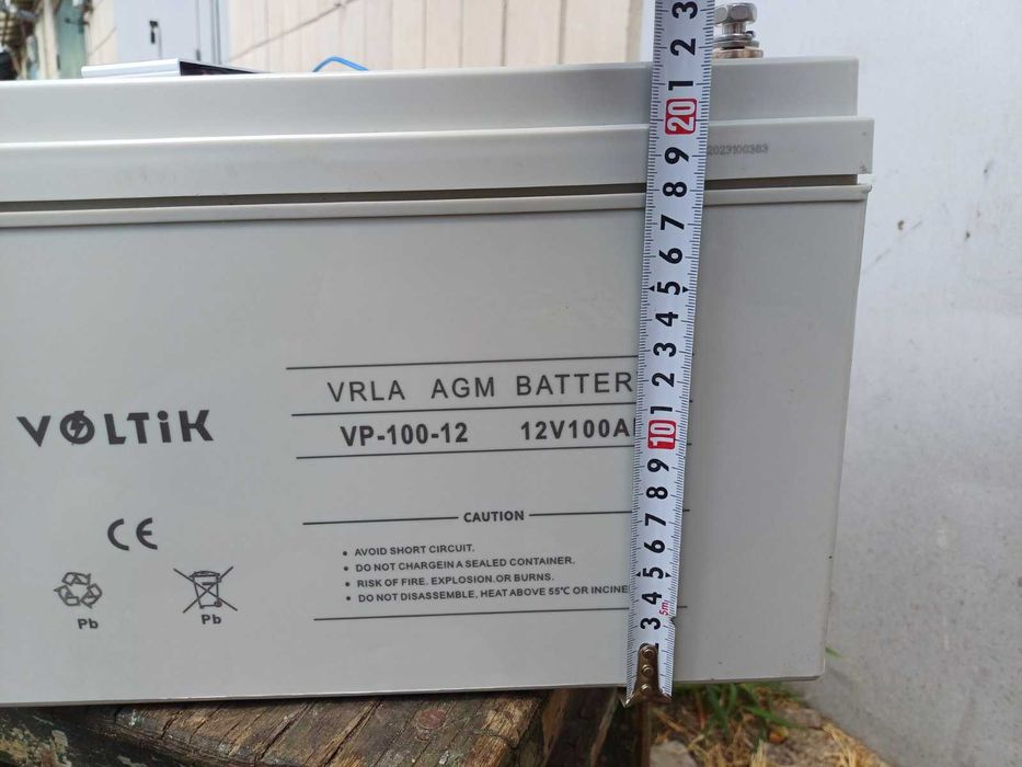 Акумулятор AGM 12V 100Ah VOLTIK