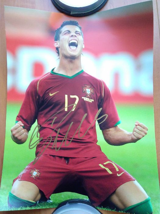 Piłka Nożna Cristiano Ronaldo autograf podpis COA dowód Portugalia !!!