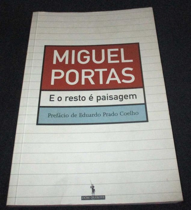 Livro E o resto é paisagem Miguel Portas