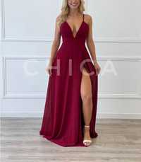 Vestido cor de vinho Chica