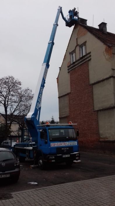 Podnośniki koszowe 26m i 20m, Zwyżka, Wynajem Świebodzice, Strzegom, Ś