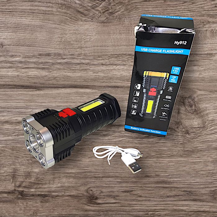 Мощный фонарь прожектор LED LIGHT для кемпинга туризм походы