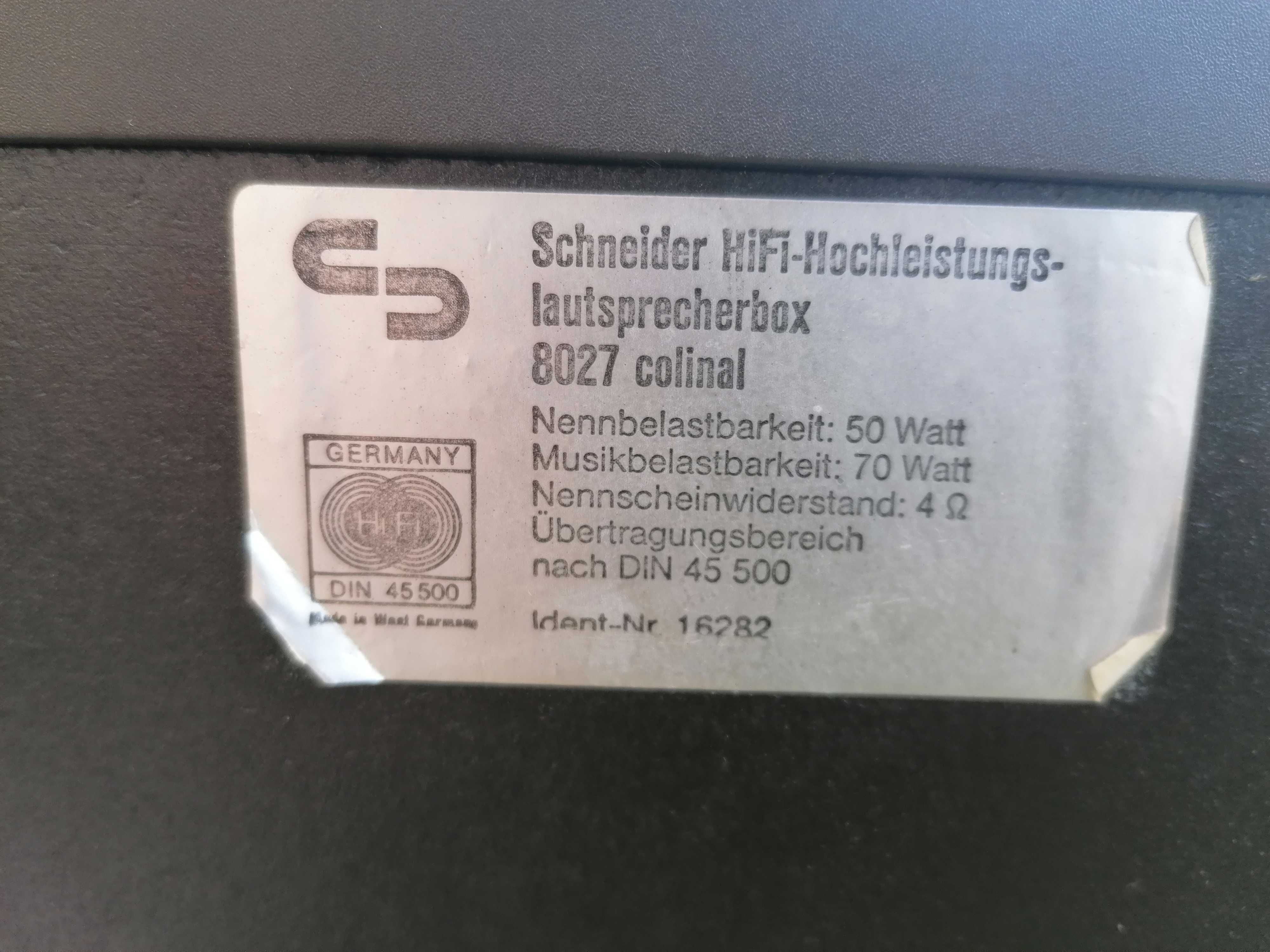 Kolumny Schneider HI FI 8027 LS Classic Vintage.