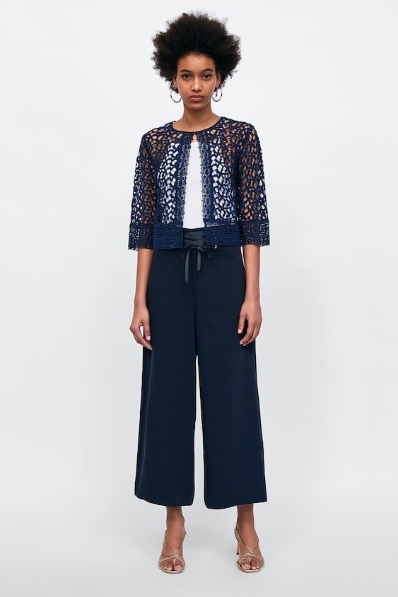 Накидка, жилетка, кофта ажурная Zara, новая, под вечернее платье