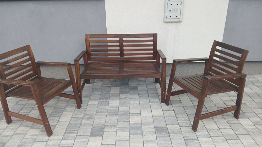 Lawka drewniana ikea Applaro 120cm