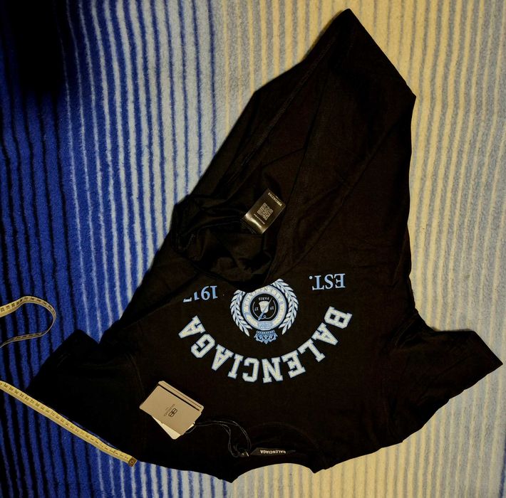 Nowy tshirt czarna koszulka moda 2025 super jakość BALENCIAGA PARIS L